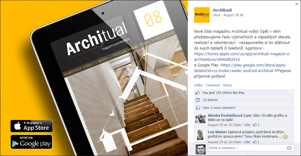 tablet magazine Architual generated by Triobo