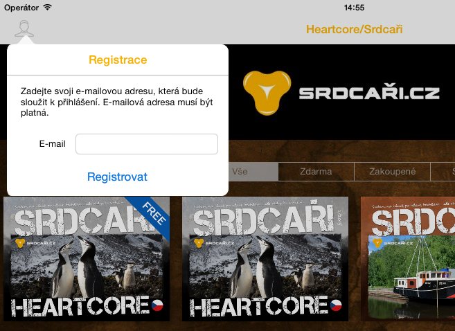 Čtenářská zóna - Apple iOS