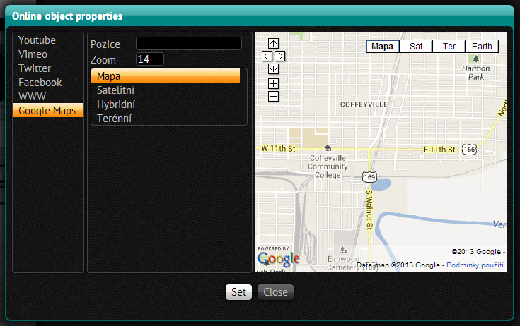 Online object setting