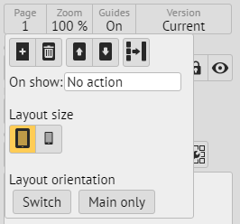 Triobo editor layouts